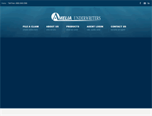 Tablet Screenshot of ameliaunderwriters.com